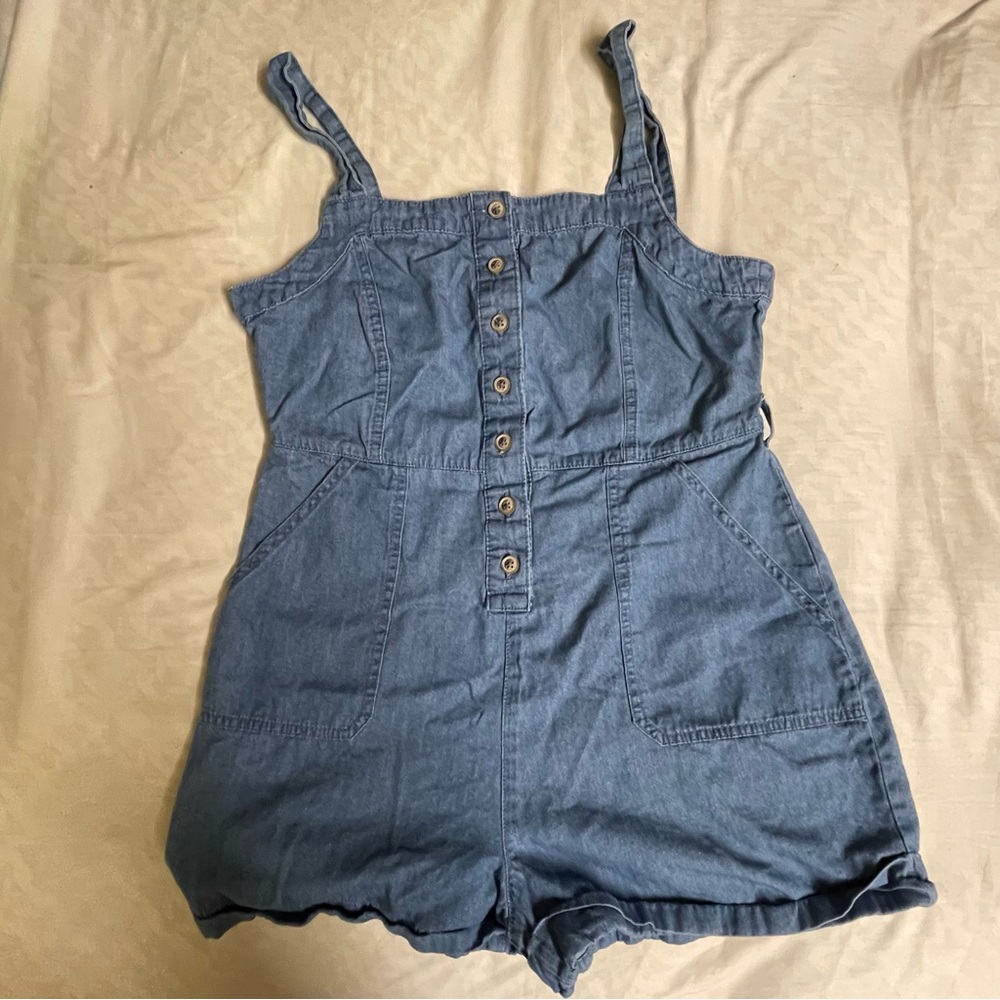 Derek Heart Blue Kids Denim One Piece